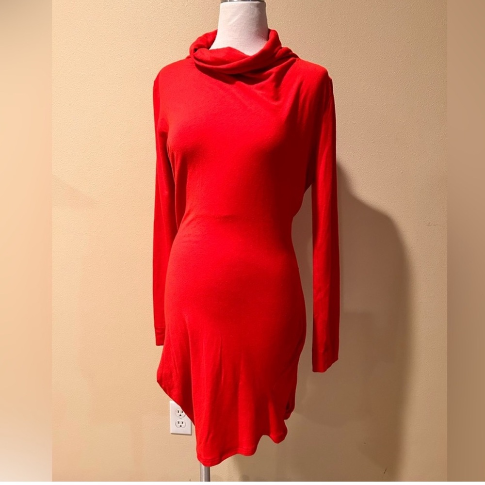 Vivienne Westwood Red Label Elegant Red Cowl Neck Dress